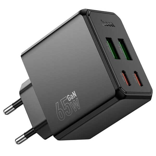 Зарядное устройство Hoco CS19A 65W 2USB-C+2USB Черный