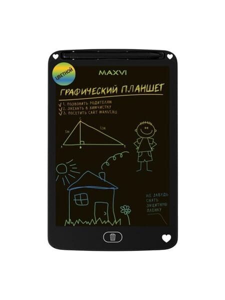 Планшет для заметок и рисования LCD Maxvi MGT-01C Черный