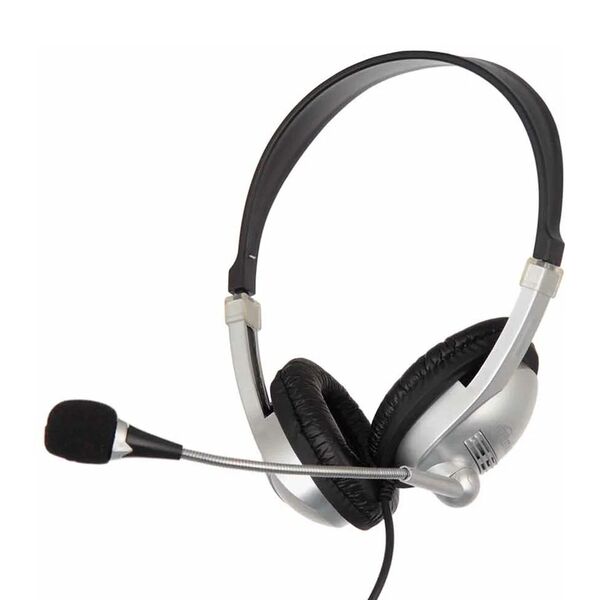 Наушники Ritmix RH-533 полноразмерные с микрофоном Серебряный