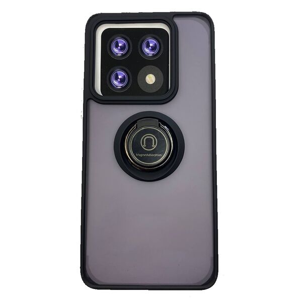 Чехол Xiaomi 14T накладка матовый с кольцом Черный