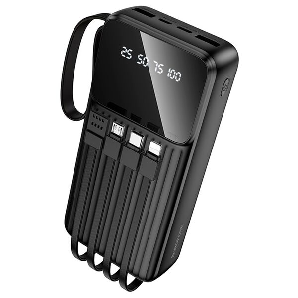 Внешний аккумулятор Borofone 20000 mAh BJ76A + кабели Черный