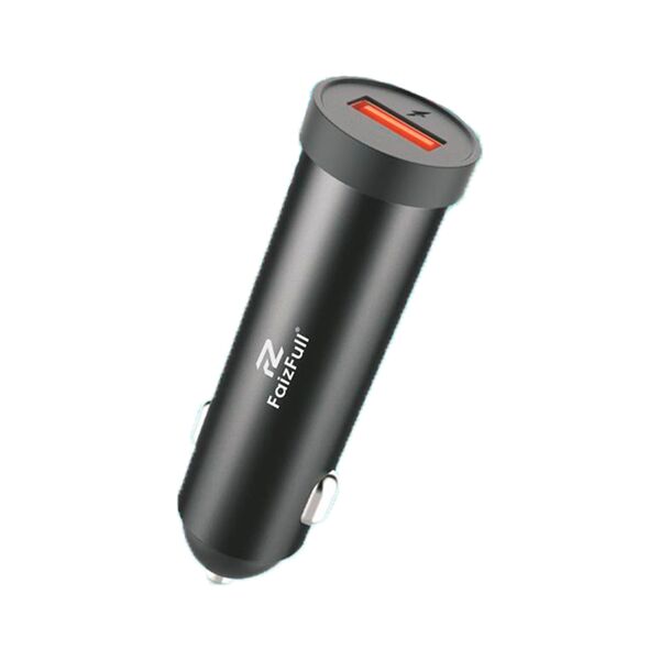 Автомобильное зарядное устройство FaizFull FZ14 USB 2.4A Удлиненное Черный