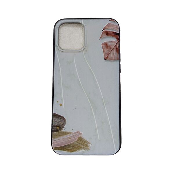 Чехол для iPhone 12 Pro Max накладка силиконовый принт Nude leaves