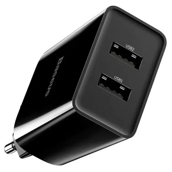 Зарядное устройство Baseus Compact 10.5W 2USB Черный