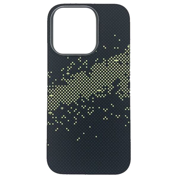 Чехол для iPhone 15 Pro накладка Knit принт Узор Magsafe Синий