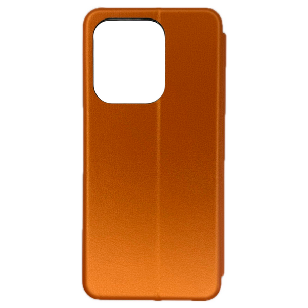 Чехол Xiaomi Redmi 15C/Poco C85 книжка кожзам Оранжевый