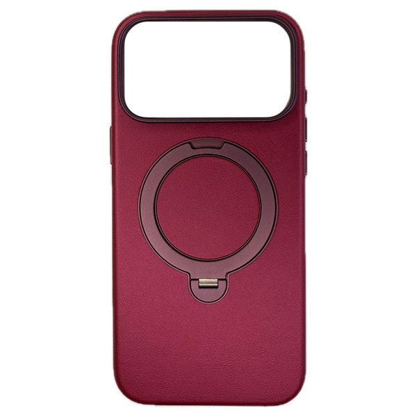 Чехол для iPhone 18 Pro/17 Pro накладка Mutural кольцо-подставка MagSafe Бордовый