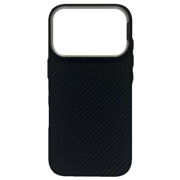 Чехол для iPhone 17 Pro накладка iPefet принт Carbon Magsafe Черный