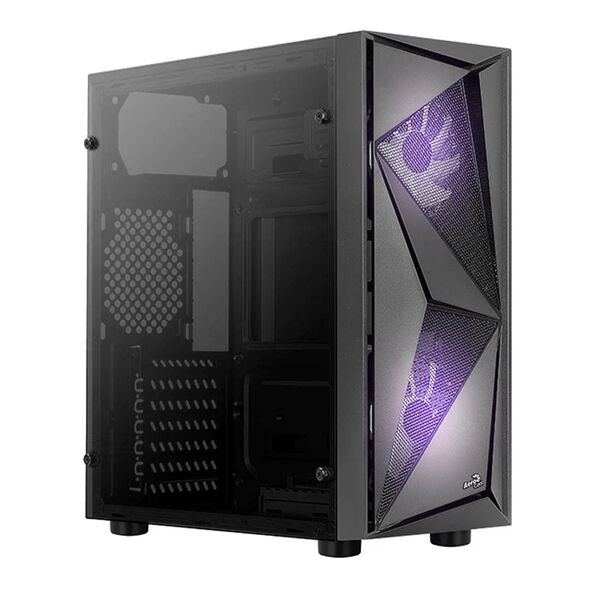 Корпус ATX Miditower AeroCool Glider Cosmo-G-BK-v1 Black