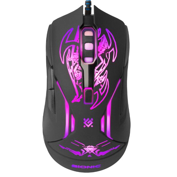 Мышь Defender Bionic GM-250L проводная игровая Черный