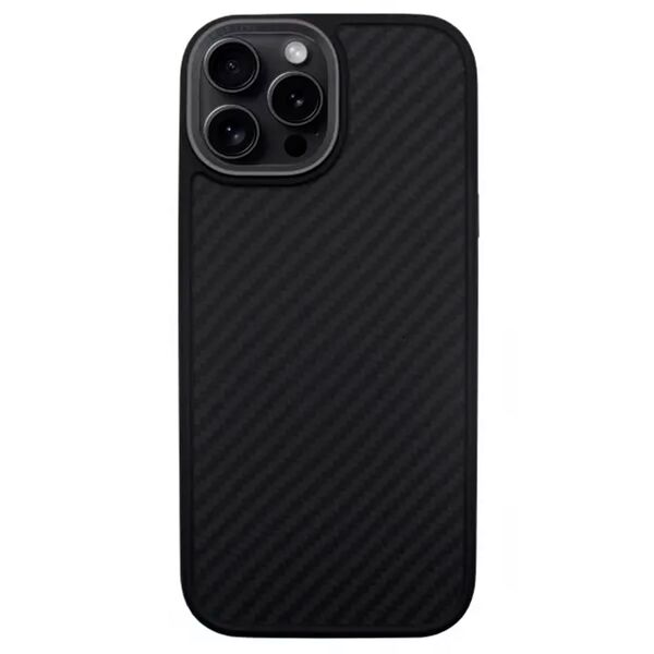 Чехол для iPhone 16 Pro Max накладка Comma KEVLAR Черный