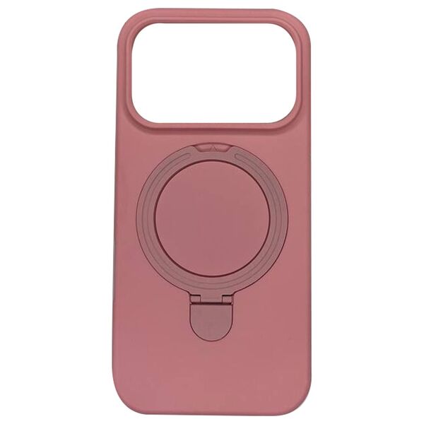 Чехол для iPhone 17 Pro накладка кольцо-подставка Silicone Case Розовый