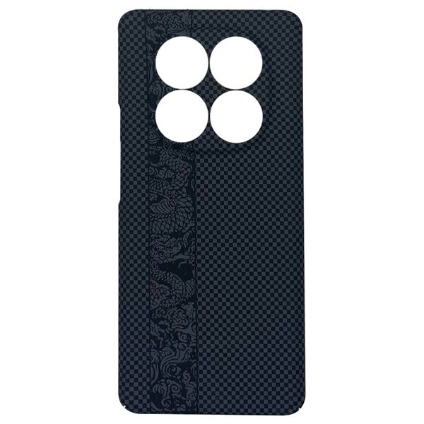 Чехол Xiaomi Redmi Note 14 Pro/Note 14 Pro Plus 5G/Poco X7 накладка Knit пластик Принт Черный