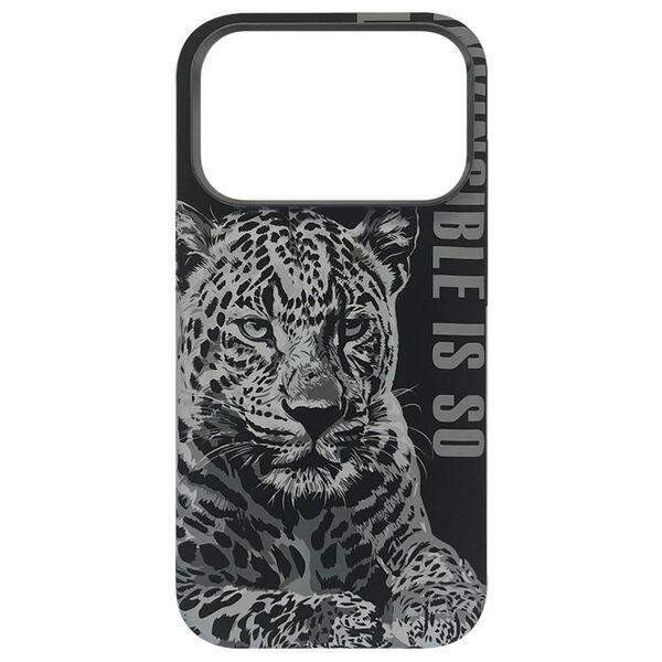 Чехол для iPhone 17 Pro Max накладка LUXO LIFE+ MagSafe Леопард Черный