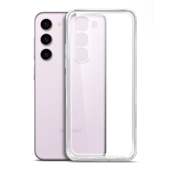 Чехол Samsung S23 Plus накладка силиконовый Прозрачный