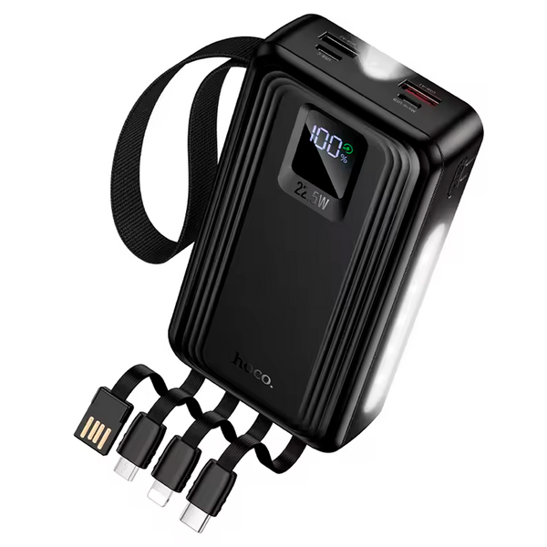 Внешний аккумулятор Hoco 20000 mAh J173 22.5W + кабели Черный