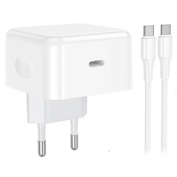 Зарядное устройство Hoco C161A 40W USB-C + кабель Type-C/Type-C Белый
