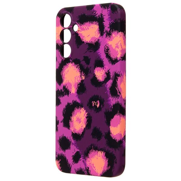 Чехол Samsung A15 накладка Luxo Creative Леопард фиолетовый