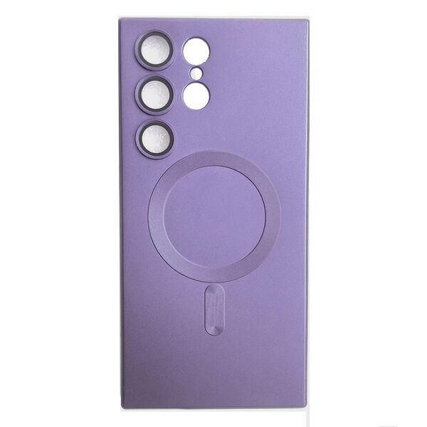Чехол Samsung S23 Ultra накладка MagSafe Matte Сиреневый