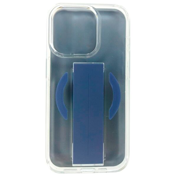 Чехол для iPhone 15 Pro накладка Keephone Magsafe Прозрачно-Синий