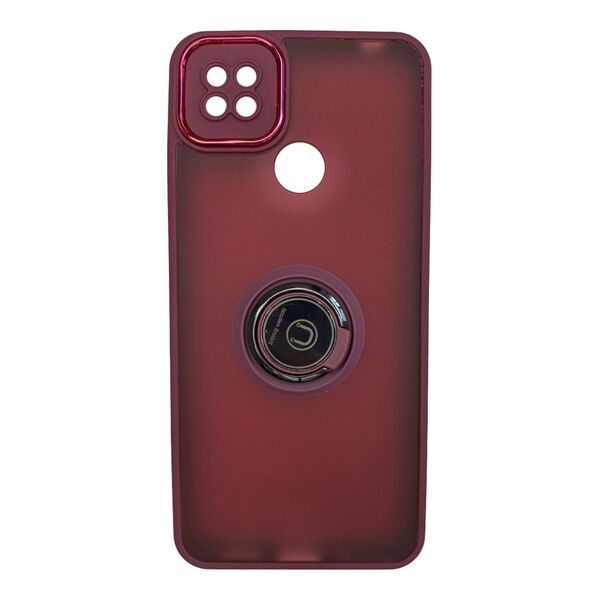 Чехол Xiaomi Redmi 10C/POCO C40 накладка ТПУ с кольцом Бордовый