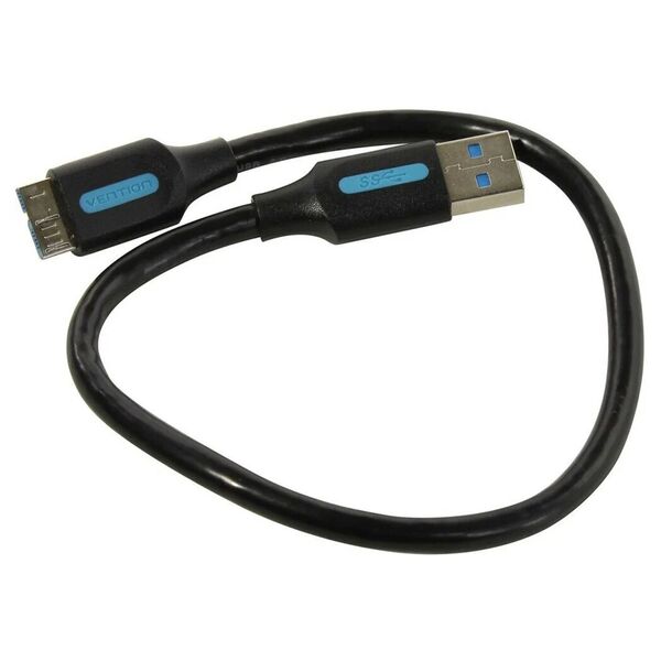 Кабель USB/Micro B 3.0 Vention SATA COPBC 0.25м Черный
