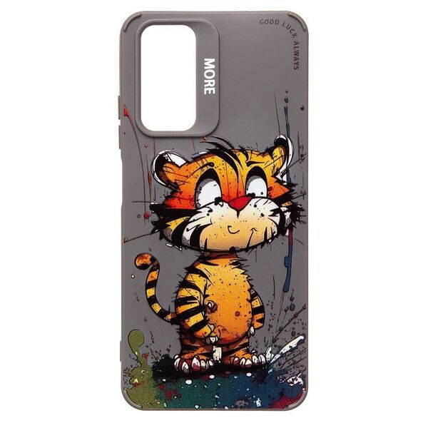 Чехол Samsung A35 накладка принт Тигр Серый