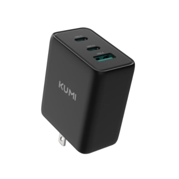Зарядное устройство Kumi P65 Gan 65W Fast Charging Adapter US Black