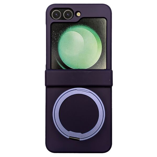 Чехол Samsung Z Flip 6 накладка с кольцом-держателем Фиолетовый