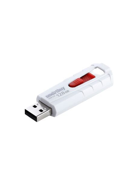 Флеш память USB 128Gb Smart Buy Iron SB128GBIR-W3 Белый/Красный