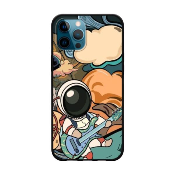 Чехол для iPhone 12 Pro Max накладка силиконовый принт Astronaut