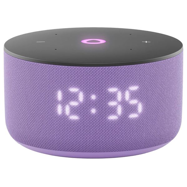 Колонка с голосовым помощником Яндекс Станция Мини 3 с часами YNDX-00027LIL Лиловая