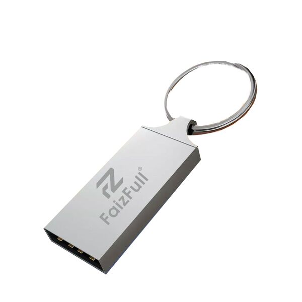 Флеш память USB 4Gb FaizFull U56 3.0 + кольцо Серебряный
