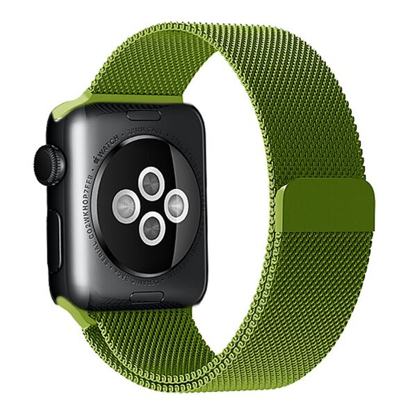Ремешок для Apple Watch 42/44мм миланский магнитный Оливковый
