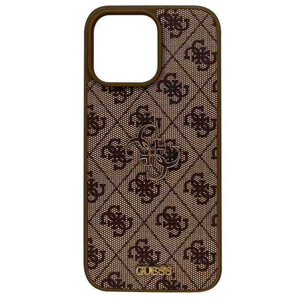 Чехол для iPhone 16 Pro накладка Guess Коричневый