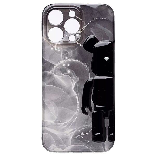 Чехол для iPhone 14 Pro накладка силиконовый Kaws Прозрачно-черный