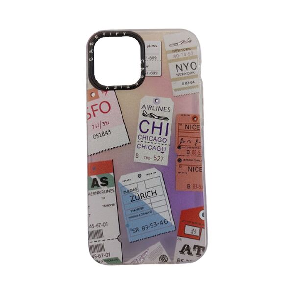 Чехол для iPhone 12/12 Pro накладка силиконовый прозрачный Casetify Tickets
