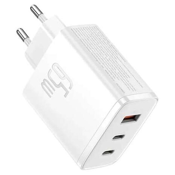 Зарядное устройство Baseus Cube Pro 65W USB-C+2USB Белый