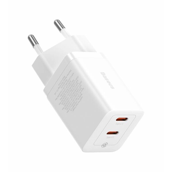 Зарядное устройство Baseus GaN5 Pro 40W 2USB Белый