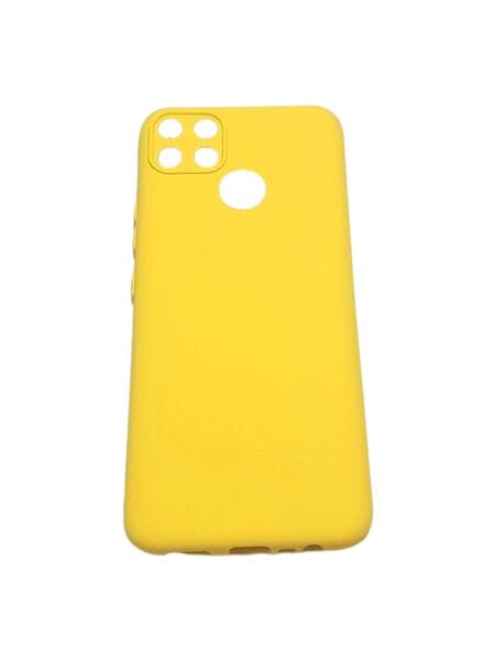Чехол Realme Narzo 50A накладка Soft Touch силиконовый Желтый
