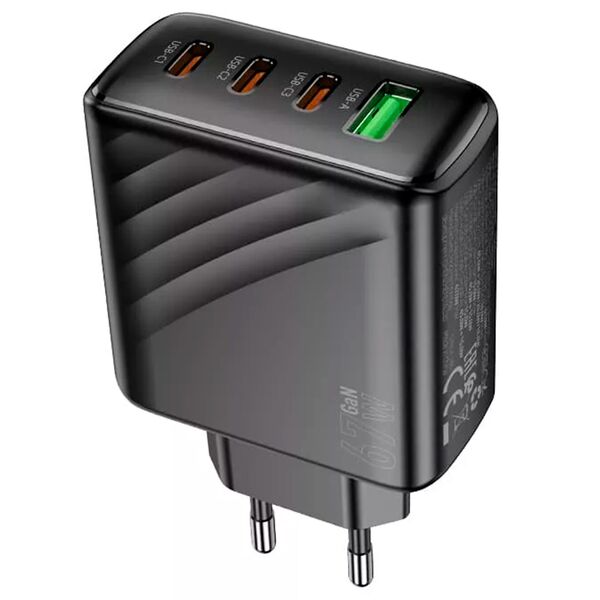Зарядное устройство Hoco CS27A 67W 3USB-C+USB Черный