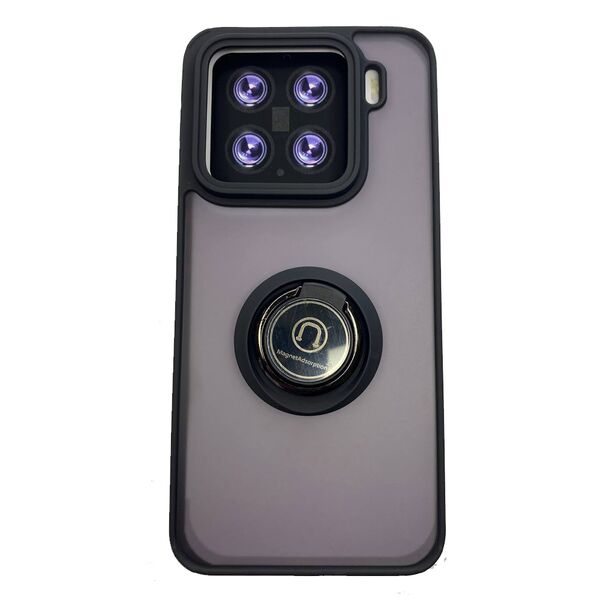 Чехол Xiaomi 15 Pro накладка матовый с кольцом Черный