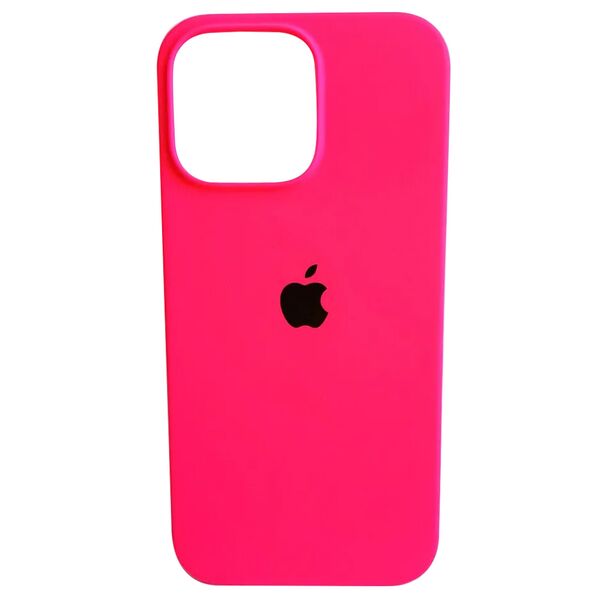 Чехол для iPhone 16 Pro накладка Silicone Case Ярко-розовый