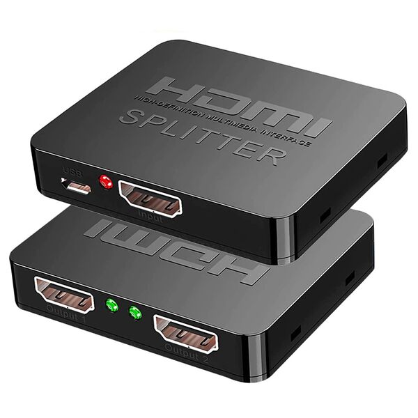 Концентратор (HDMI-хаб) Орбита HDMI/2 HDMI с кабелем Черный