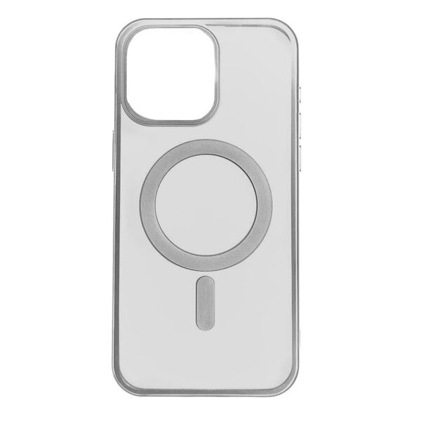 Чехол для iPhone 15 MagSafe Matte Серебряный