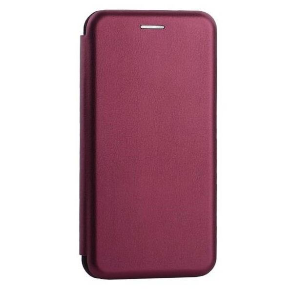 Чехол Xiaomi Redmi 9A книжка кожзам Бордовый