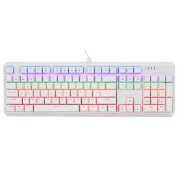 Клавиатура Defender Axis T-Line игровая проводная механическая Белый