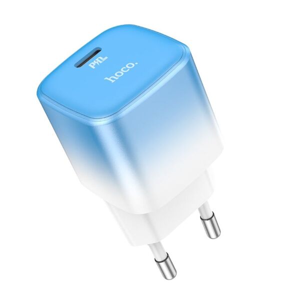 Зарядное устройство Hoco C101A 20W USB-C Бело-голубой