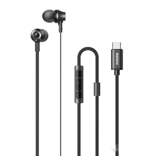 Наушники Remax RM-610Da вакуумные Type-C Серый