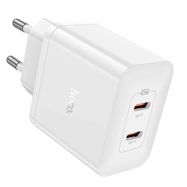 Зарядное устройство Hoco N35 45W 2USB-C Белый